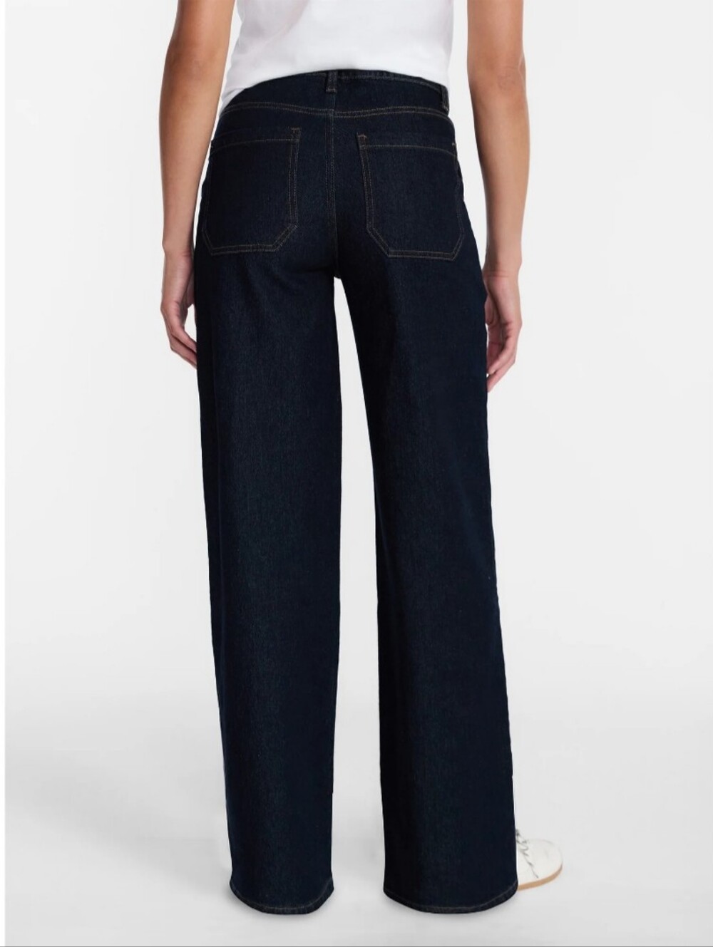 Wide Leg Utility Trousers Womens Size 14 Dark Wash High Rise New NWT - Picture 4 of 11